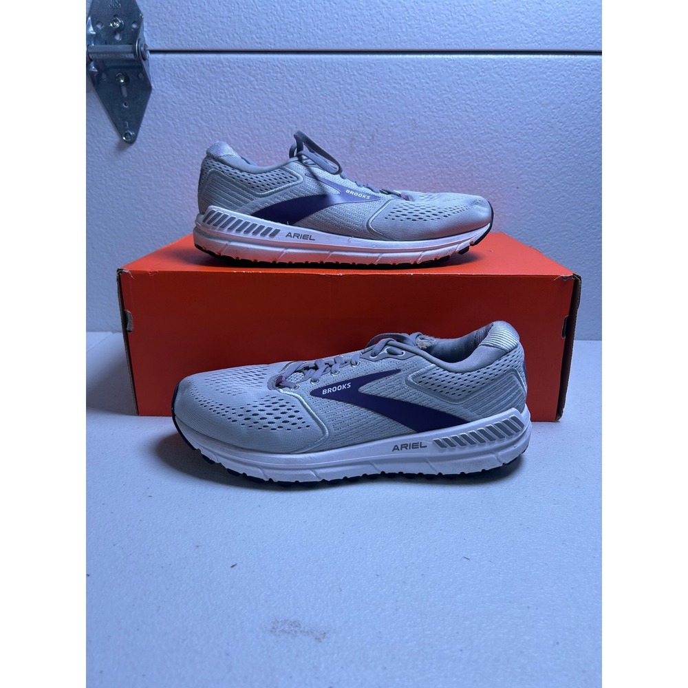 Brooks Ariel 20 Running Shoes Grey Purple Women's Size 9.5 #3035